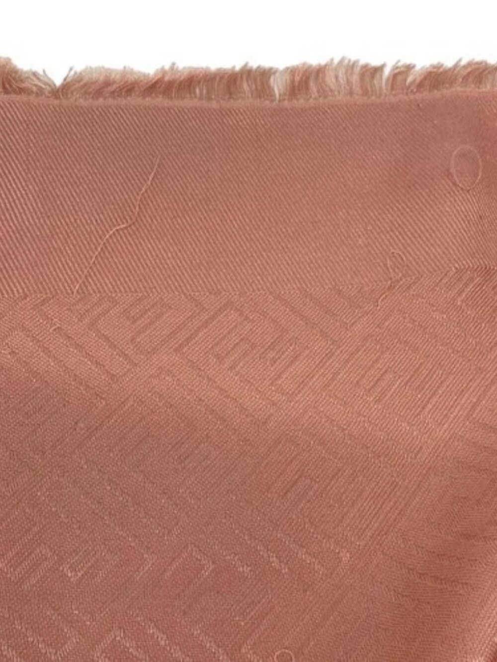 FENDI Zucca FXT924 Pink Silk Wool Scarf - Picture 3 of 6